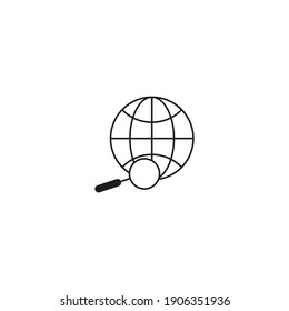search icon, isolated search sign icon, vector illustration