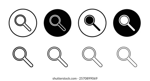 Search icon linear logo isolated