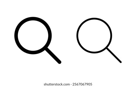 Search icon logo design. search magnifying glass sign and symbol