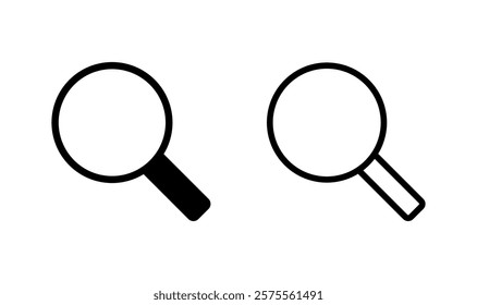Search icon logo design. search magnifying glass sign and symbol