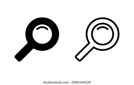 Search icon logo design. search magnifying glass sign and symbol