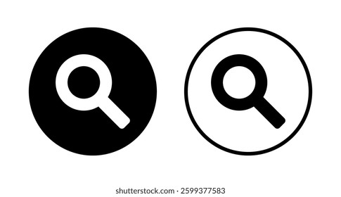 Search icon logo design. search magnifying glass sign and symbol