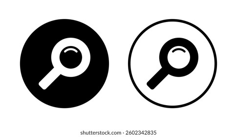 Search icon logo design. search magnifying glass sign and symbol