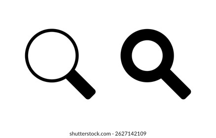 Search icon logo design. search magnifying glass sign and symbol