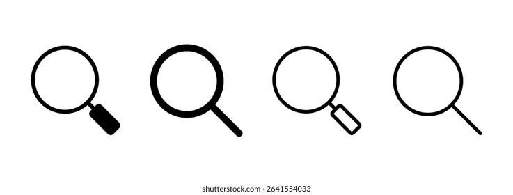 Search icon logo design. search magnifying glass sign and symbol