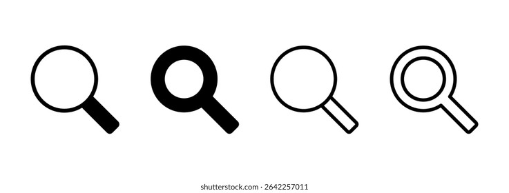 Search icon logo design. search magnifying glass sign and symbol