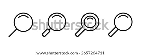 Search icon logo design. search magnifying glass sign and symbol