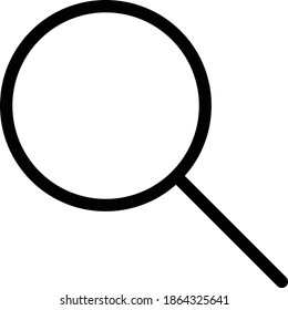 Search icon logo or ilustrator magnifying glass vector