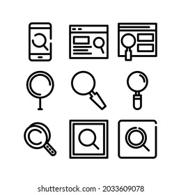 search icon or logo isolated sign symbol vector illustration - Collection of high quality black style vector icons
