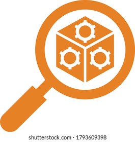 search icon logo, vector graphics
