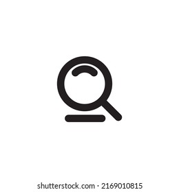 Icono de búsqueda o logo ilustración vectorial de símbolo aislado - icono vectorial de estilo negro de alta calidad