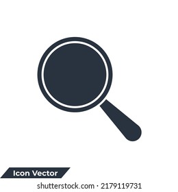 ilustración vectorial del logotipo del icono de búsqueda. plantilla de símbolo de cristal de ampliación para colección de diseño gráfico y web