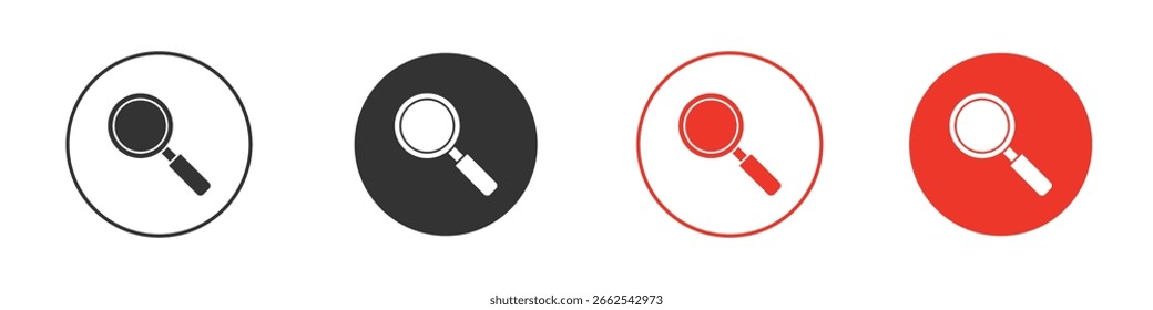 Suchsymbol für Logo, Vektorzeichen-Symbol für Design