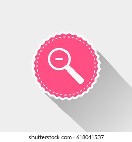 search icon with long shadow