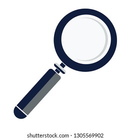 Search icon, magnifier glass zoom symbol or web design vector element - Vector