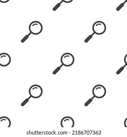 Search icon magnifier seamless pattern background