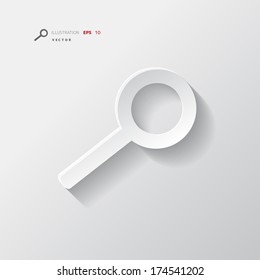 Search icon. Magnifier symbol. Interface element.