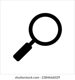 Icono de búsqueda. Vector de icono de ampliación plano. en diseño moderno con fondo blanco