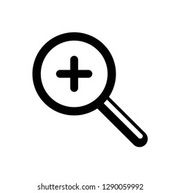 search icon. magnify icon symbol vector. on white background editable eps10