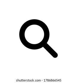 Search icon. magnify symbol vector on white background