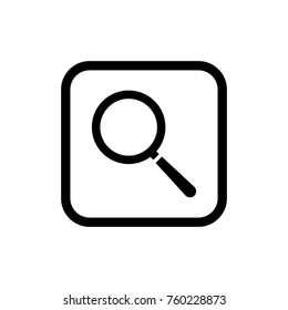 Search icon. Magnifying glass icon