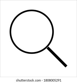 Search icon. search magnifying glass icon on white background