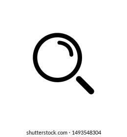 search icon. magnifying glass in simple design. search vector icon for web design. magnifying glass search icon. loupe symbol. Eps10