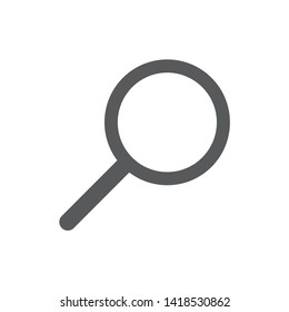 Search icon. Magnifying glass  symbol. Vector isolated on the white background