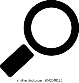 Search icon, magnifying glass, symbol vector 