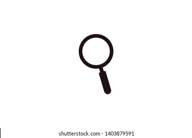 Search icon Magnifying Glass vector white flat design