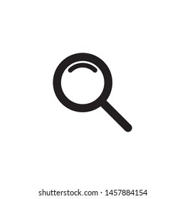 Search icon. Magnifying glass icon, vector magnifier or loupe sign.