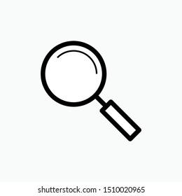 Search Icon - Magnifying Glass Vector, Sign and Symbol for Design, Presentation, Website or Apps Elements.