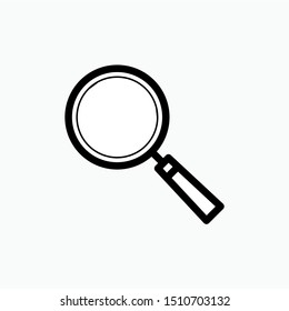 Search Icon - Magnifying Glass Vector, Sign and Symbol for Design, Presentation, Website or Apps Elements.