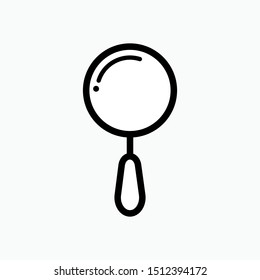 Search Icon - Magnifying Glass Vector, Sign and Symbol for Design, Presentation, Website or Apps Elements.,
