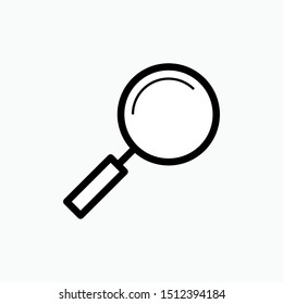 Search Icon - Magnifying Glass Vector, Sign and Symbol for Design, Presentation, Website or Apps Elements.,