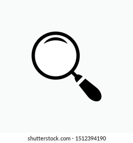Search Icon - Magnifying Glass Vector, Sign and Symbol for Design, Presentation, Website or Apps Elements.,