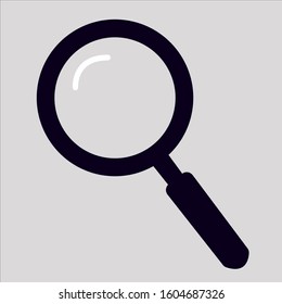 Search icon or Magnifying glass vector illustration