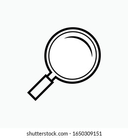 Search Icon - Magnifying Glass Vector, Sign and Symbol for Design, Presentation, Website or Apps Elements.