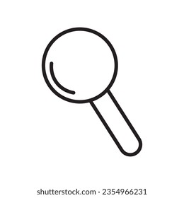 Search icon. Magnifying glass icon, vector magnifier or loupe sign.
icon editable stroke, sign, symbol outline line button isolated on white