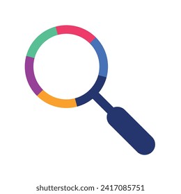 Search icon or magnifying glass vector illustration
