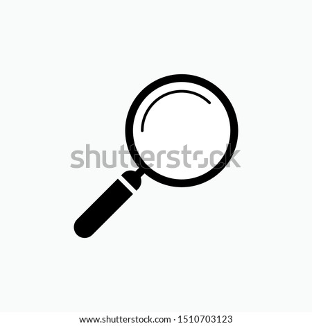 Search Icon - Magnifying Glass Vector, Sign and Symbol for Design, Presentation, Website or Apps Elements.Q