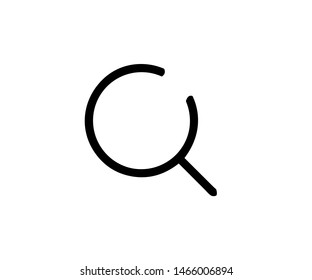 Search icon. Minimalist design. Magnifying Glass Symbol