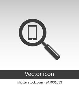 Search icon with mobile