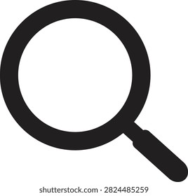 Search Icon Modern Fill Black Vector Icon for Search, Find, Discovery, Navigation and Business Collection Isolated on transparent background
