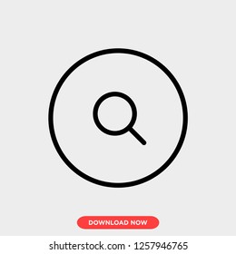 Search icon modern vector style. Search icon concept. Search icon for web and app.