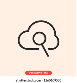 Search icon modern vector style