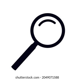 search icon or node, magnifying glass on transparent background