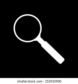 Search Icon  on a black background
