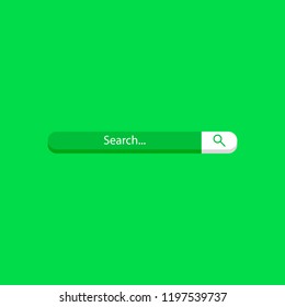 Search icon on green background. vector illustration