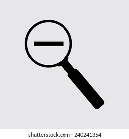 Search Icon  on a grey background